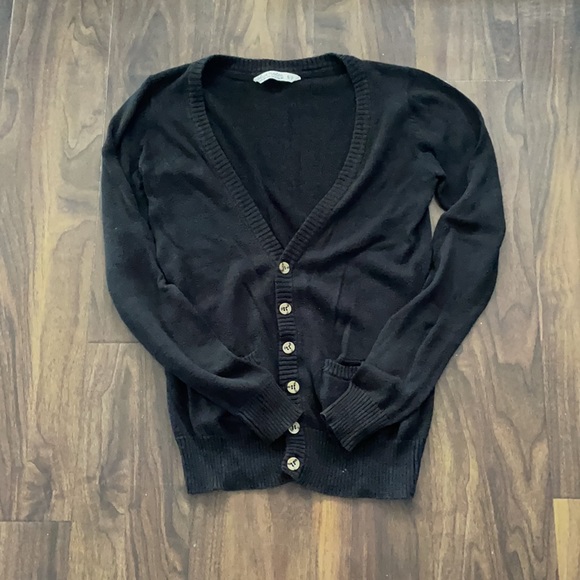 Black Bluenotes Knit Button Up Cardigan - Picture 3 of 11
